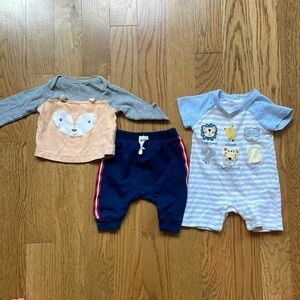 3 Pieces 0-3 Months Cat & Jack Cloud Island